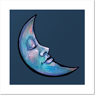 Once In A Blue Sleeping Moon Posters and Art